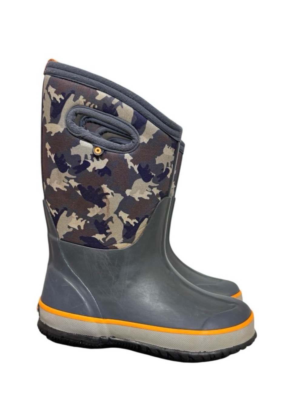 BOGS CAMO INSULATED rain snow hunting boots youth size 1